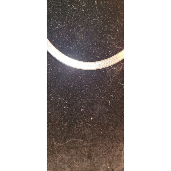 925 Solid Sterling Silver Herringbone chain necklace 18", 6mm 16.2 grams Bling! - Picture 10 of 13